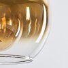 Koyoto Hängeleuchte Glas 25 cm Gold, Klar, 1-flammig