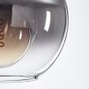 Koyoto Hängeleuchte Glas 20 cm Klar, Rauchfarben, 3-flammig