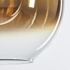Koyoto Hängeleuchte Glas 30 cm Gold, Klar, 1-flammig