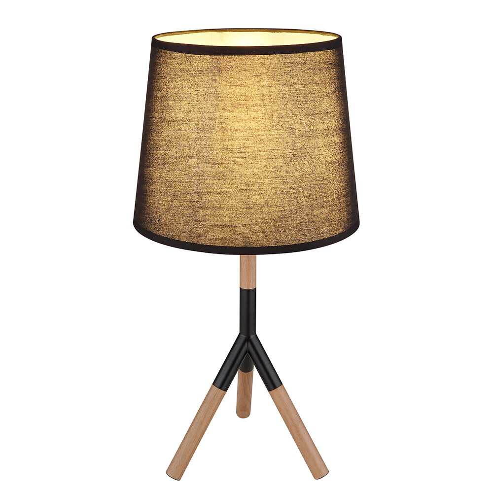 Globo TL Tischleuchte Naturfarben, Schwarz, 1-flammig main product photo