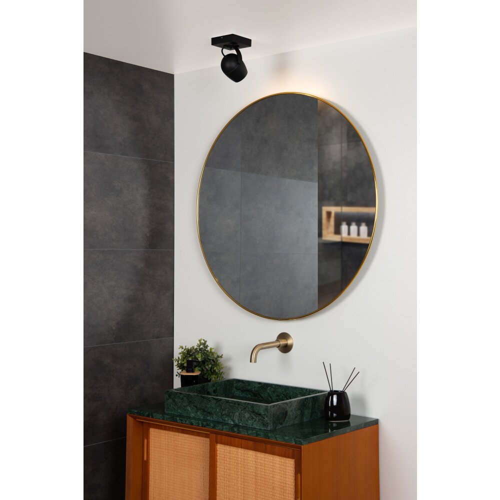 Lucide PRESTON Deckenleuchte Schwarz, 1-flammig main product photo