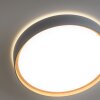 Paul Neuhaus Q-EMILIA Deckenleuchte LED Grau, Holzoptik, 1-flammig, Fernbedienung