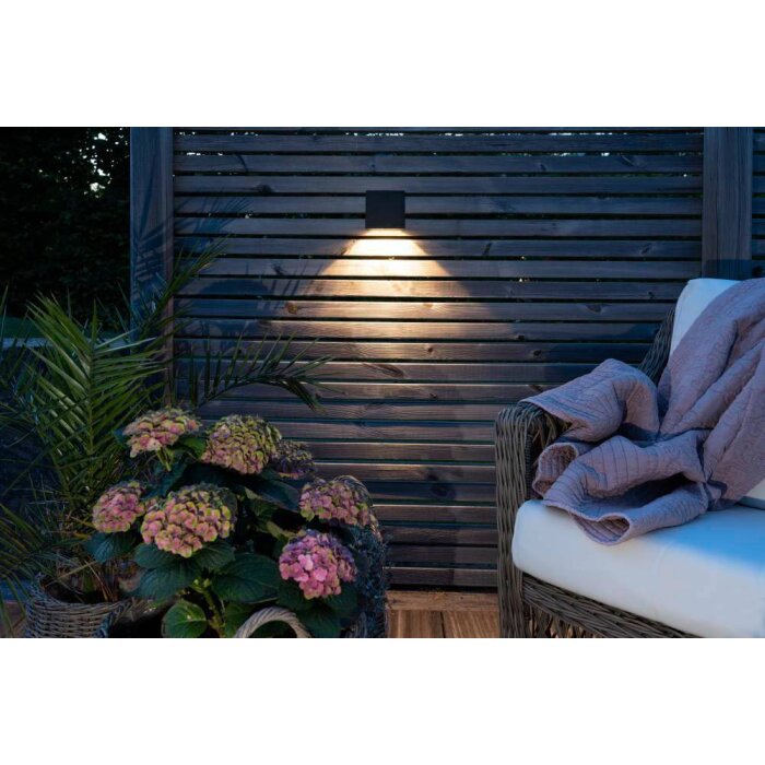 Eglo Z_SOLAR Außenwandleuchte LED Schwarz, 1-flammig