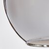 Koyoto Deckenleuchte Glas 30 cm Chrom, Rauchfarben, 1-flammig
