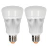 iDual E27 LED RGB 11 Watt 2200-6500 Kelvin 806 Lumen 2er Set mit Fernbedienung