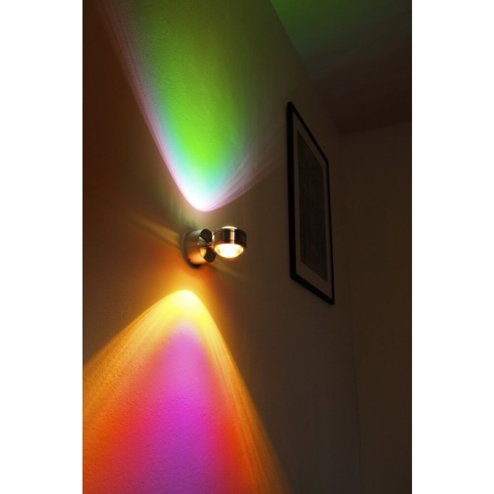 Flur Lampe Wohn Zimmer Leuchte Wandlampe Aluminium Küchen Strahler grün magenta