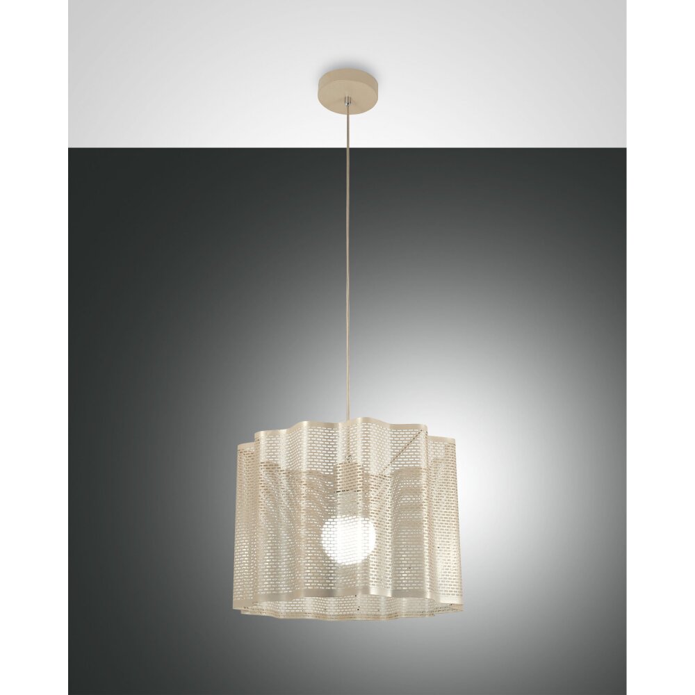 Fabas Luce Glicine Pendelleuchte Gold, 1-flammig main product photo