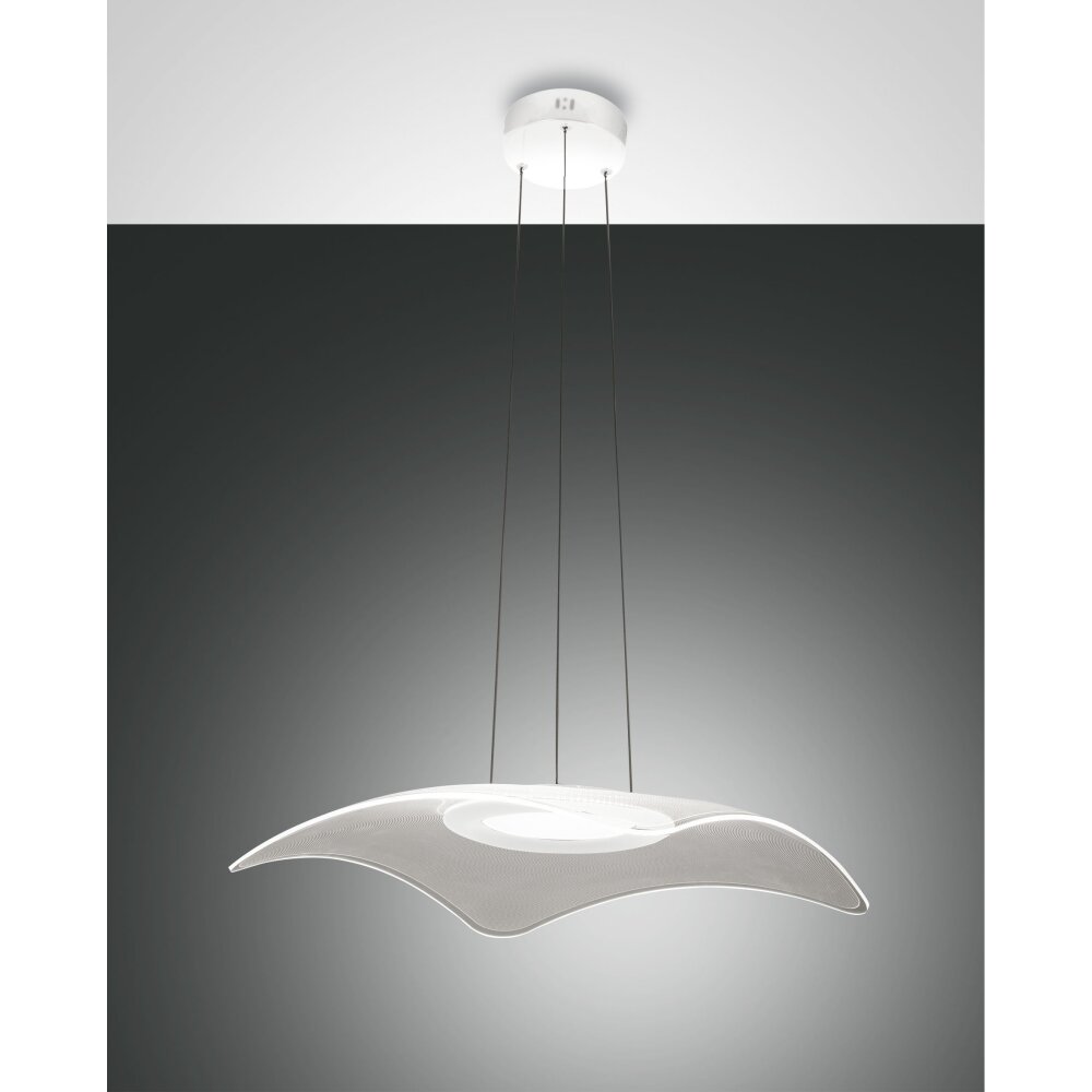 Fabas Luce Ibiza Pendelleuchte LED Weiß, 1-flammig main product photo