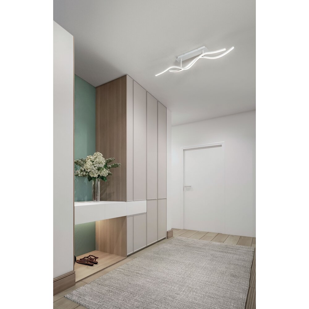 Fabas Luce Sinuo Deckenleuchte LED Weiß, 2-flammig main product photo