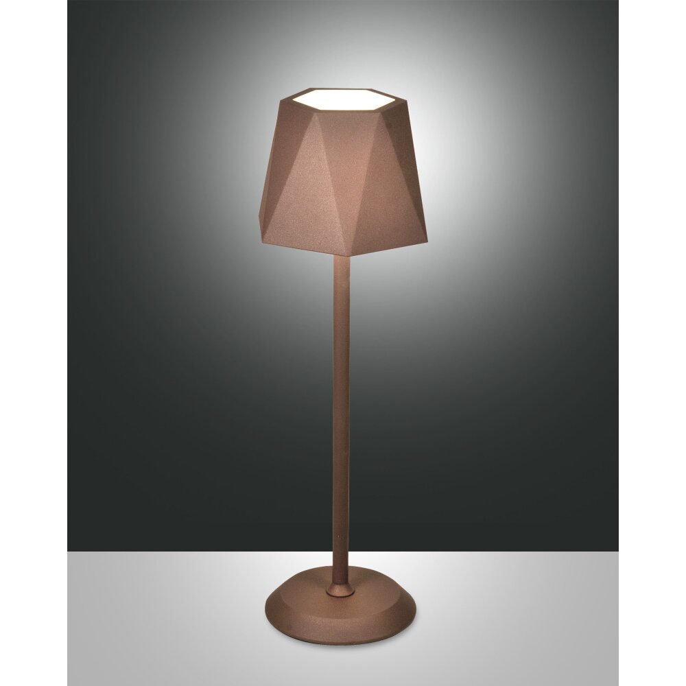 Fabas Luce Katy Außentischleuchte LED Rostfarben, 1-flammig main product photo