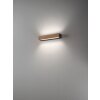 Fabas Luce Hazel Wandleuchte LED Holz dunkel, Schwarz, 1-flammig