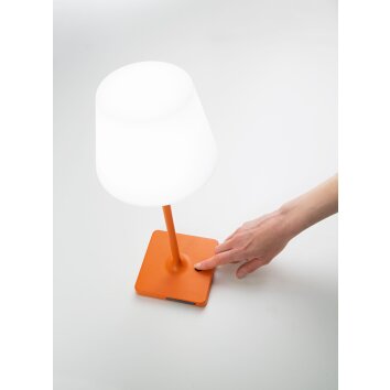 Fabas Luce Adam Außentischleuchte LED Orange, 1-flammig