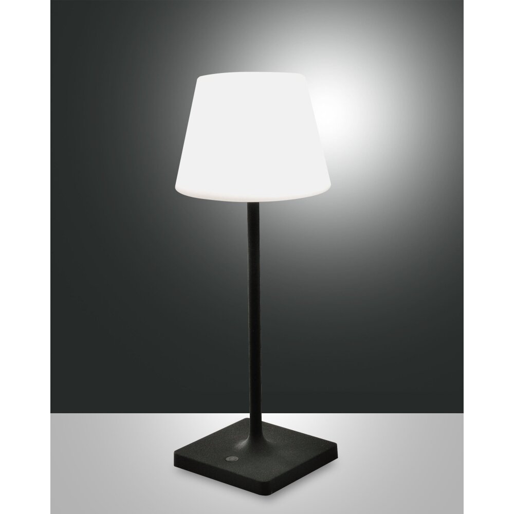 Fabas Luce Adam Außentischleuchte LED Grau, 1-flammig main product photo