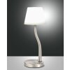 Fabas Luce Ibla Tischleuchte LED Nickel-Matt, 1-flammig