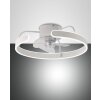 Fabas Luce Savoy Deckenventilator LED Weiß, 1-flammig