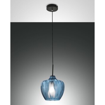 Fabas Luce Gallura Pendelleuchte Schwarz, 1-flammig