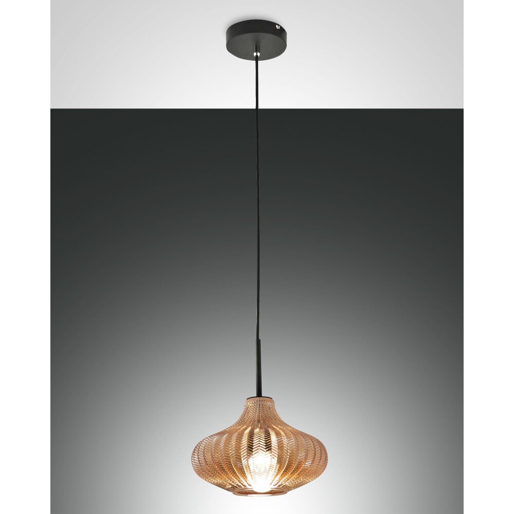 Fabas Luce Budelli Pendelleuchte Schwarz, 1-flammig main product photo