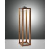 Fabas Luce Blend Außentischleuchte LED Holz dunkel, 1-flammig
