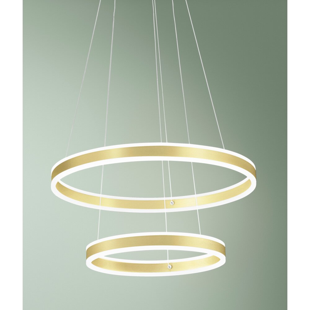 Fabas Luce Palau Pendelleuchte LED Gold, 2-flammig main product photo