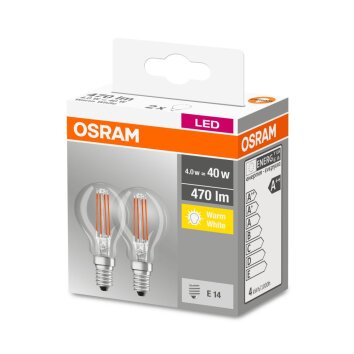 Osram E14 4 Watt 2700 Kelvin 470 Lumen 2er Set