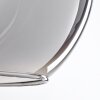 Koyoto Hängeleuchte Glas 15 cm, 20 cm, 25 cm Chrom, Rauchfarben, 3-flammig