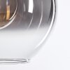 Koyoto Hängeleuchte Glas 20 cm, 25 cm, 30 cm Klar, Rauchfarben, 3-flammig