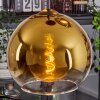 Koyoto Hängeleuchte Glas 25 cm Gold, Klar, 3-flammig