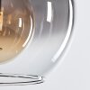 Koyoto Hängeleuchte Glas 25 cm Klar, Rauchfarben, 3-flammig