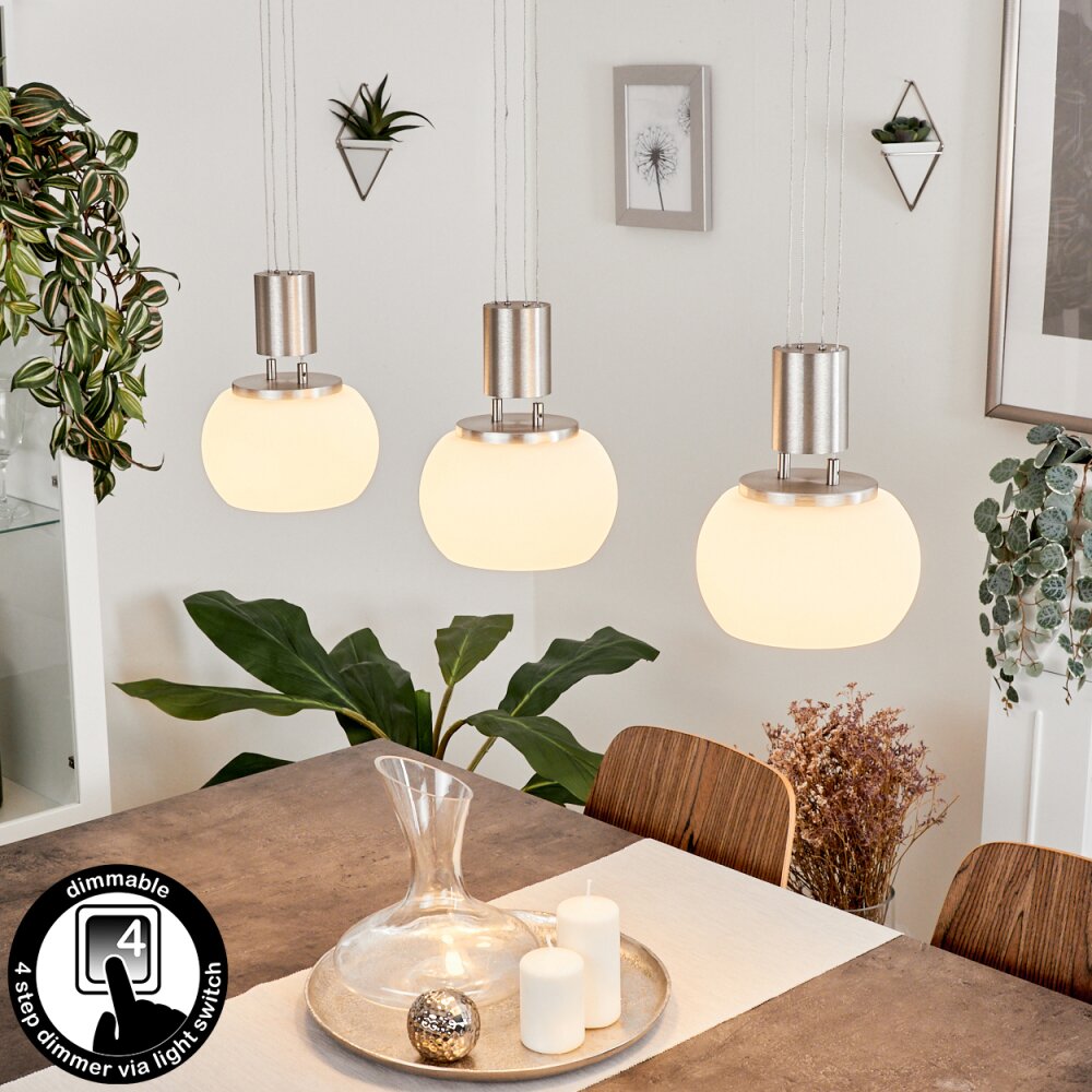 Izenave Pendelleuchte LED Nickel-Matt, 3-flammig main product photo
