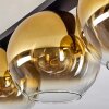 Koyoto Deckenleuchte Glas 30 cm Gold, Klar, 4-flammig