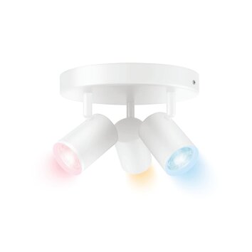Philips WiZ IMAGEO Deckenleuchte LED Weiß, 3-flammig, Farbwechsler
