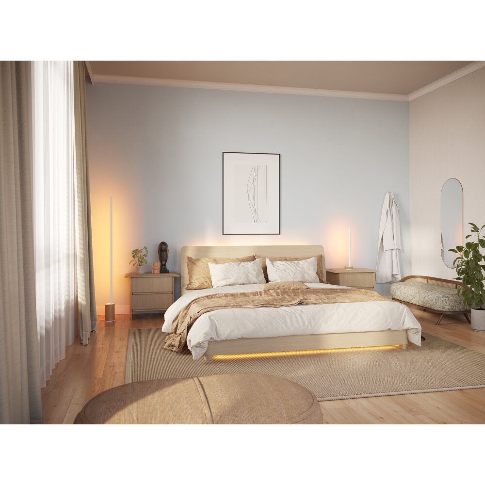 Philips Hue Gradient Signe Oak Stehleuchte LED Naturfarben, Weiß, 1-flammig main product photo