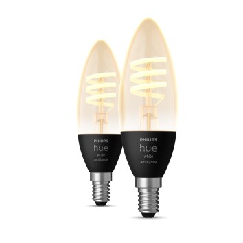 Philips Hue 2er Set LED E14 4,6 Watt 2200-4500 Kelvin 350 Lumen