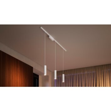 Philips Hue Perifo Basis-Set 3er Pendelleuchte LED Weiß, 3-flammig, Farbwechsler