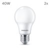 Philips Classic 2er Set LED E27 4,9 Watt 2700 Kelvin 470 Lumen