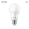 Philips Classic 2er Set LED E27 13 Watt 4000 Kelvin 1521 Lumen
