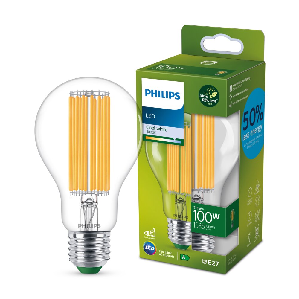 Philips Classic LED E27 7,3 Watt 4000 Kelvin 1535 Lumen 8719514435735