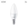 Philips Classic 3er Set LED E14 4,9 Watt 2700 Kelvin 470 Lumen