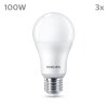 Philips Classic 3er Set LED E27 13 Watt 2700 Kelvin 1521 Lumen