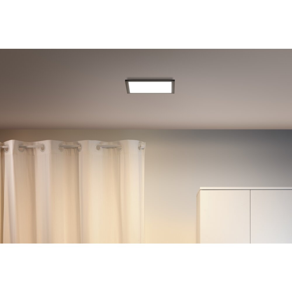 Philips WiZ Deckenpanel LED Schwarz, 1-flammig main product photo