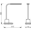 Philips Bucket Tischleuchte LED Weiß, 1-flammig