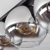Koyoto Deckenleuchte Glas 30 cm Chrom, Klar, Rauchfarben, 3-flammig