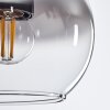 Koyoto Deckenleuchte Glas 15 cm Klar, Rauchfarben, 4-flammig