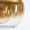 Koyoto Deckenleuchte Glas 25 cm Gold, Klar, 4-flammig