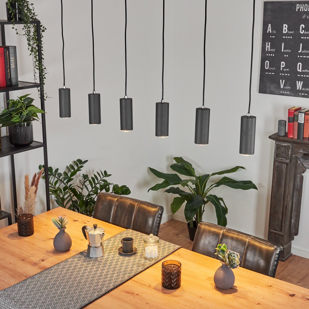 Javel Hängeleuchte Holzoptik, Naturfarben, 6-flammig main product photo