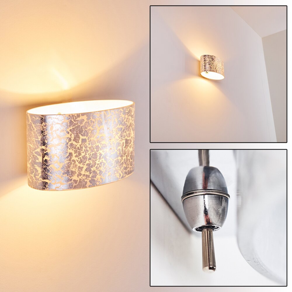 Rapar Wandleuchte Chrom, Silber, 1-flammig main product photo
