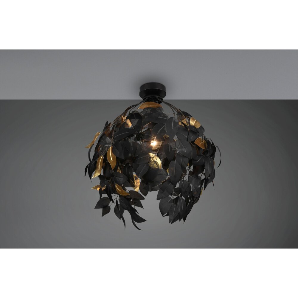 Reality Leavy Deckenleuchte Schwarz, 1-flammig main product photo