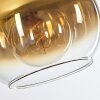Koyoto Deckenleuchte Glas 25 cm Gold, Klar, 3-flammig
