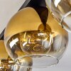 Koyoto Deckenleuchte Glas 25 cm Gold, Klar, 3-flammig