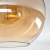 Koyoto Deckenleuchte Glas 30 cm Bernsteinfarben, 3-flammig
